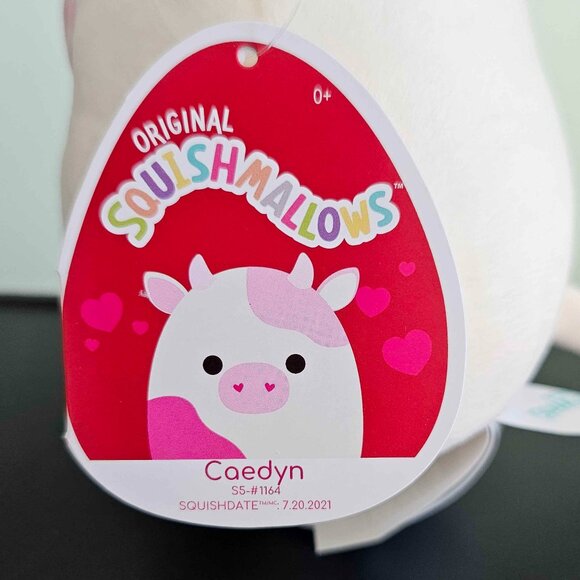 NWT 5" Caedyn the pink Valentine's Day cow Squishmallow - Picture 2 of 2